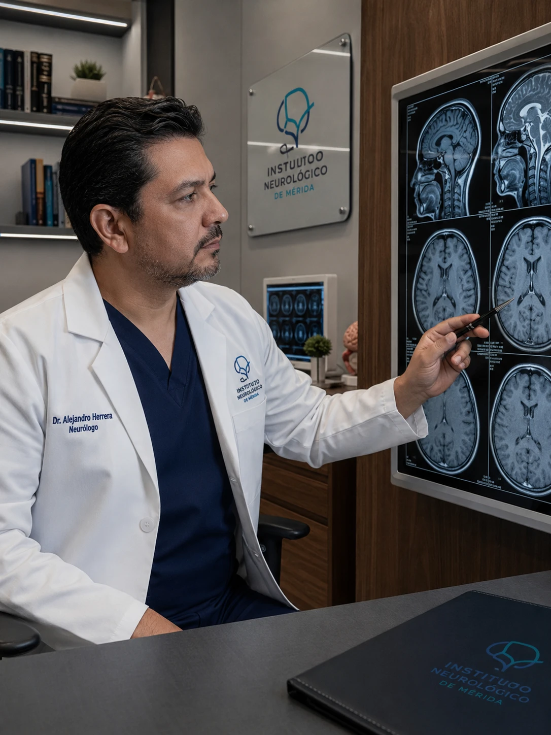 Neurólogo en evaluación clínica especializada