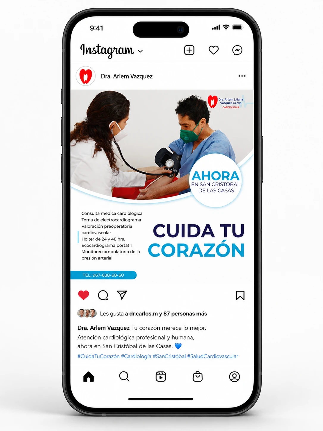 Instagram Dra. Arlem Cardiología